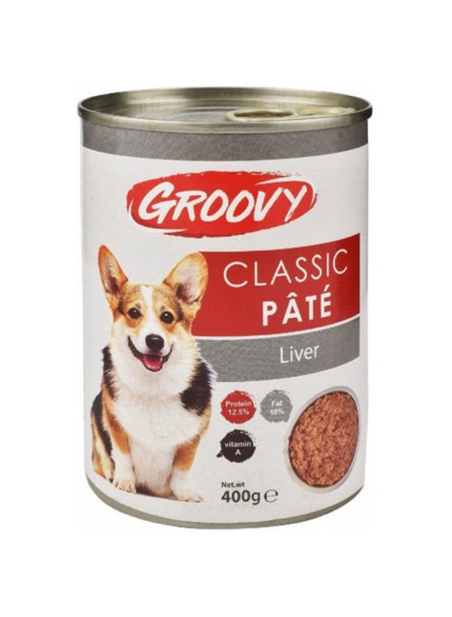 روفي (GROOVY) باتيه كلاسيك للكلاب بالكبدة  400 جرام